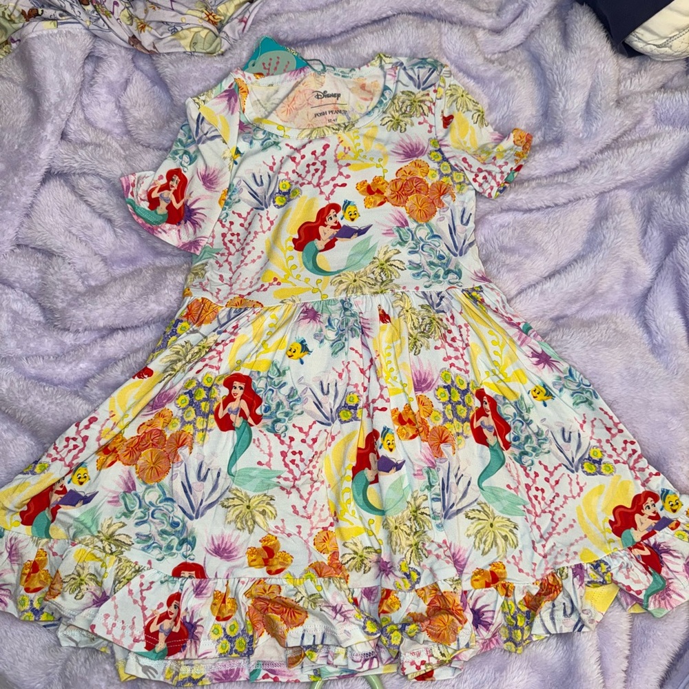 Posh Peanut Disney Little Mermaid Ariel 3/4 twirl dress